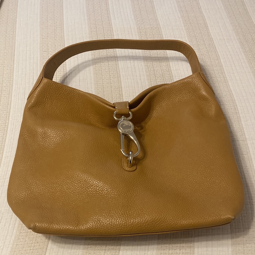 Pebble Grain Leather Lock Shoulder Bag Dooney & Bourke Purse